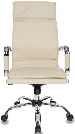 Кресло руководителя Бюрократ CH-993 слоновая кость экокожа