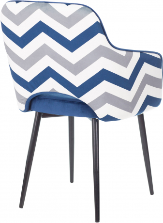 Стул офисный Бюрократ CH-380F сапфировый Italia 17 зигзаг