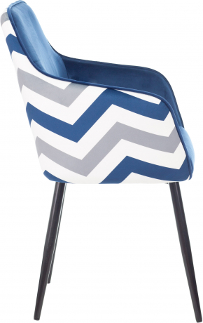 Стул офисный Бюрократ CH-380F сапфировый Italia 17 зигзаг