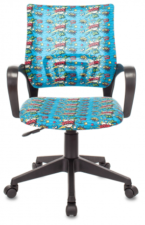 Детское компьютерное кресло Бюрократ BUROKIDS 1 голубой бум