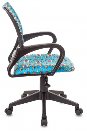 Детское компьютерное кресло Бюрократ BUROKIDS 1 голубой бум