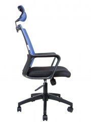 Офисное кресло Norden Бит черный пластик/синяя сетка