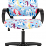 Детское компьютерное кресло Chairman Kids 103 LT Black с рисунком единорог