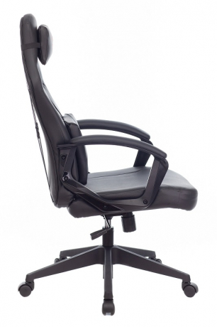 Кресло компьютерное игровое Zombie Driver черный экокожа