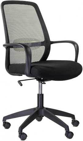 Компьютерное кресло Понти М-802 BLACK PL черный сетка