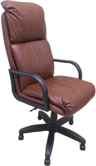 Кресло офисное Надир Стандарт кожа коричневая