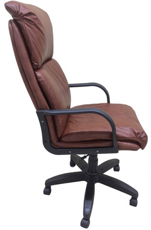 Кресло офисное Надир Стандарт кожа коричневая