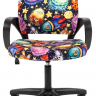 Детское компьютерное кресло Chairman Kids 103 LT Black с рисунком нло