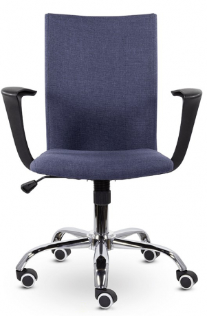 Компьютерное кресло UTFC Бэрри М-902 TG хром ткань синий