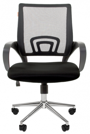 Компьютерное кресло Chairman 696 хром черная сетка
