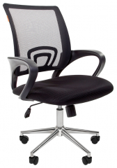 Компьютерное кресло Chairman 696 хром черная сетка