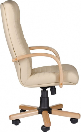 Офисное кресло руководителя Консул Экстра экокожа бежевая