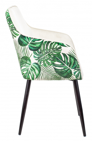 Стул офисный Бюрократ CH-380F молочный джунгли