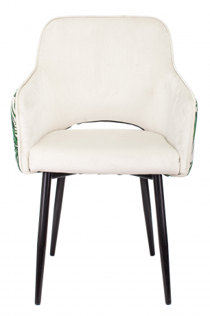 Стул офисный Бюрократ CH-380F молочный джунгли