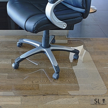 Коврик под кресло 1500*2000 мм, прозрачный, гладкий, поликарбонат 1,5 мм.