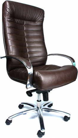 Кресло руководителя Everprof Orion AL M кожа коричневая