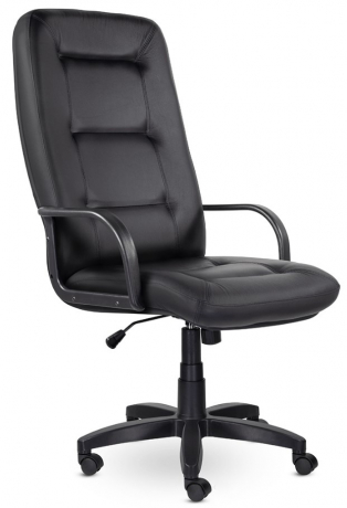 Кресло руководителя UTFC Идра В пластик экокожа черная