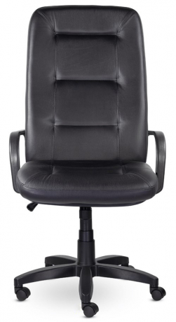Кресло руководителя UTFC Идра В пластик экокожа черная