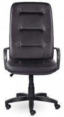 Кресло руководителя UTFC Идра В пластик экокожа черная