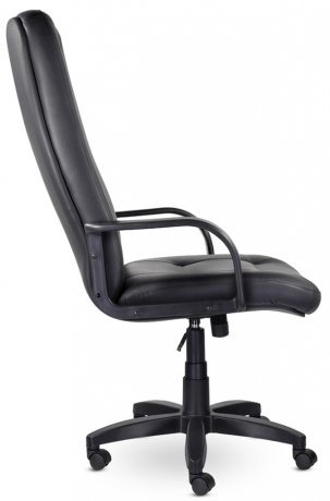 Кресло руководителя UTFC Идра В пластик экокожа черная