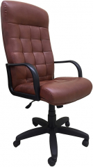 Кресло офисное Стиль Стандарт экокожа коричневая