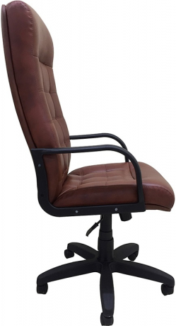 Кресло офисное Стиль Стандарт экокожа коричневая