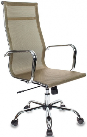 Кресло руководителя Бюрократ CH-993 золотистый сетка