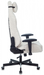 Кресло игровое Knight T1 молочный экомех
