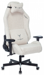 Кресло игровое Knight T1 молочный экомех