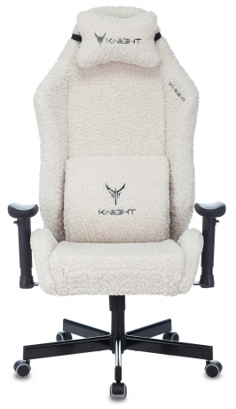 Кресло игровое Knight T1 молочный экомех