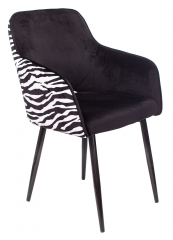 Стул офисный Бюрократ CH-380F черный зебра