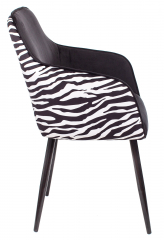 Стул офисный Бюрократ CH-380F черный зебра