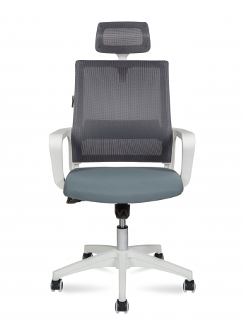 Офисное кресло Norden Бит белый пластик/серая сетка