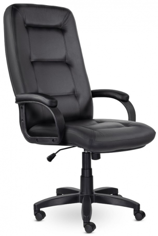 Кресло руководителя UTFC Идра В пластик-люкс 727 экокожа черная