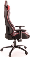 Кресло компьютерное игровое Everprof Lotus S10 экокожа черная/красная