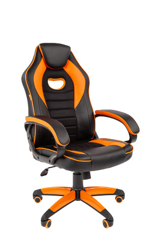 Кресло компьютерное игровое Chairman Gama 16 черный пластик