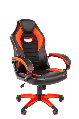 Кресло компьютерное игровое Chairman Gama 16 черный пластик