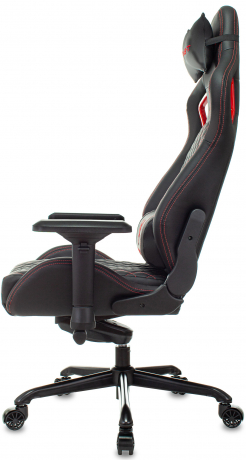 Кресло игровое Knight TITAN черный/красный ромбик