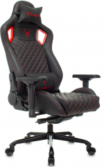 Кресло игровое Knight TITAN черный/красный ромбик