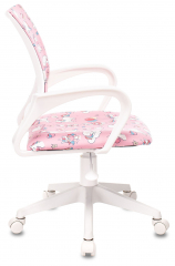 Детское компьютерное кресло Бюрократ BUROKIDS 1 W розовый единороги