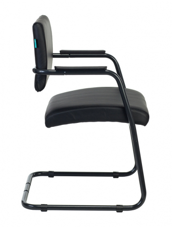 Офисное конференц-кресло Бюрократ CH-271N-V черный Leather Black экокожа