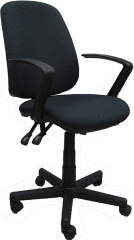 Компьютерное кресло Флеш Синхро Z ткань черная