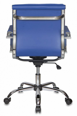 Кресло руководителя Бюрократ Ch-993-Low синий экокожа