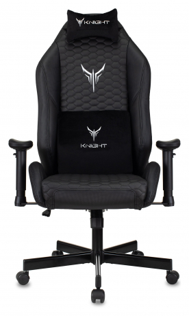 Кресло игровое Knight Neon черный соты