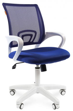 Компьютерное кресло Chairman 696 white синий