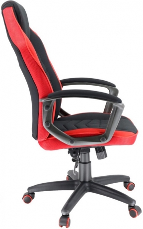 Кресло компьютерное игровое Everprof Stels T ткань черная/красная