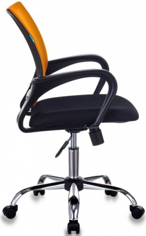Компьютерное кресло Бюрократ CH-695NSL оранжевый/черный сетка/ткань