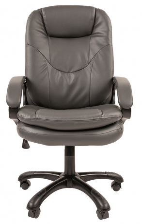 Офисное кресло руководителя Chairman 668 экокожа серый