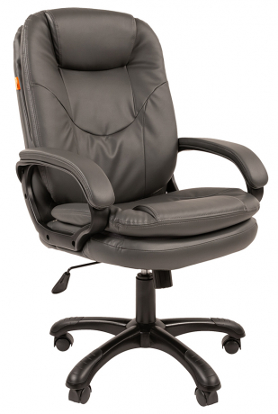 Офисное кресло руководителя Chairman 668 экокожа серый