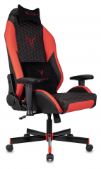 Кресло игровое Knight Neon черный/красный соты